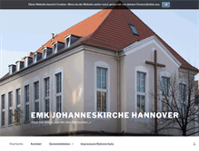 Tablet Screenshot of johanneskirche-hannover.de